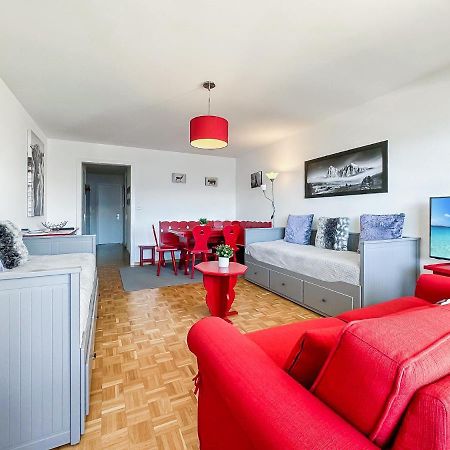 Ferienwohnung Pied-A-Terre In Crans-Montana, Pool And View - Swiss Alps Exterior foto