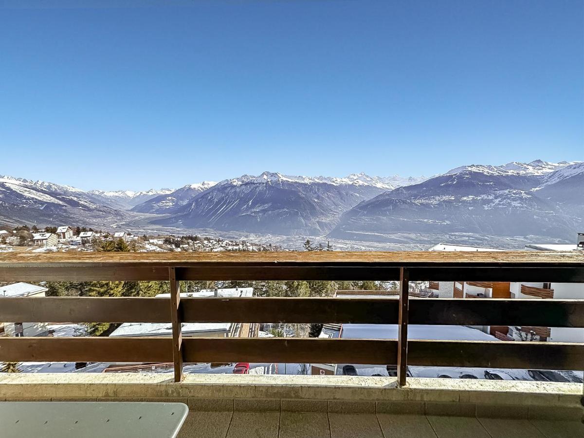 Ferienwohnung Pied-A-Terre In Crans-Montana, Pool And View - Swiss Alps Exterior foto