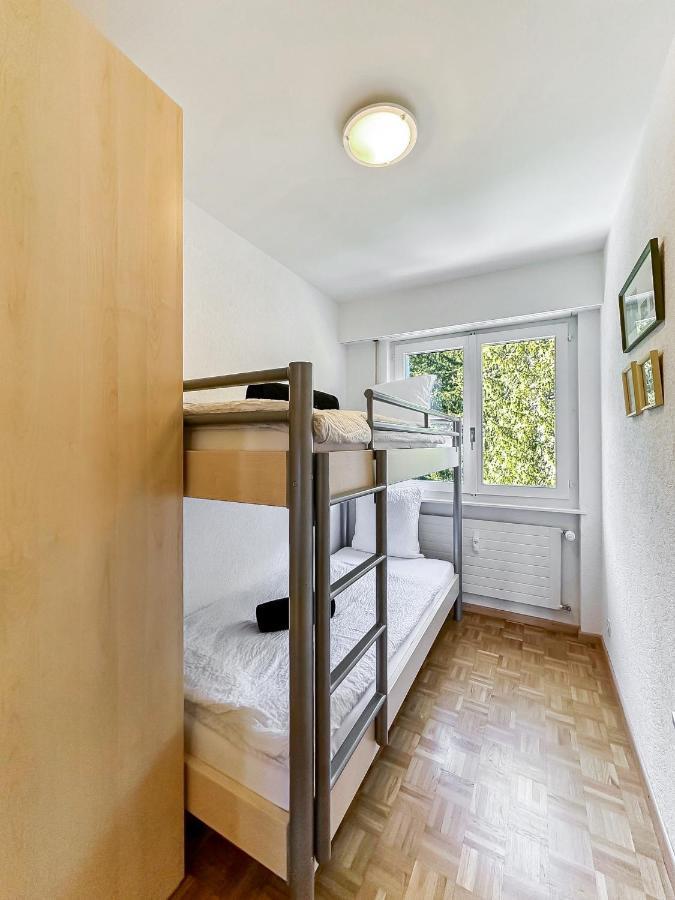 Ferienwohnung Pied-A-Terre In Crans-Montana, Pool And View - Swiss Alps Exterior foto