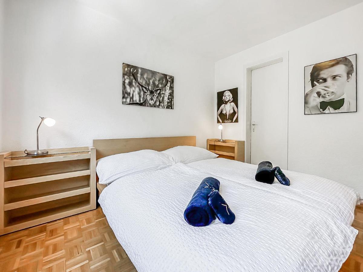 Ferienwohnung Pied-A-Terre In Crans-Montana, Pool And View - Swiss Alps Exterior foto
